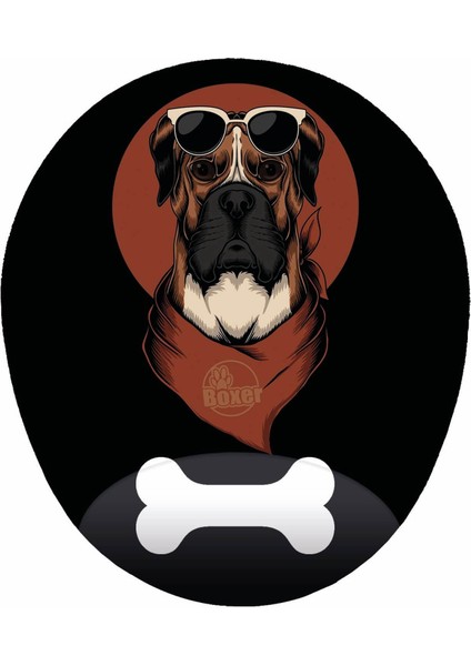 Boxer Köpek Turuncu Siyah Renkler - Bilek Destekli Köpekli Bas