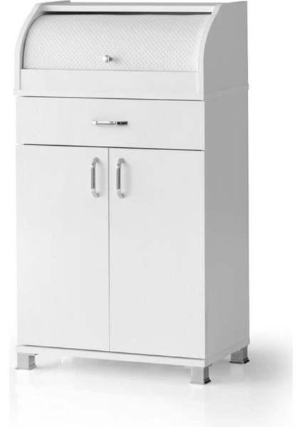 Ahşap Dolaplı Çekmeceli Mutfak Kiler Dolabı Büyük Ekmeklik