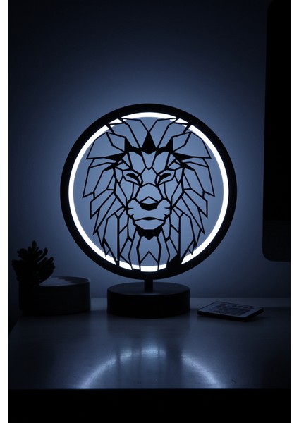 Aslan Model Uzaktan Kumandalı Rgb LED Masa Lambası