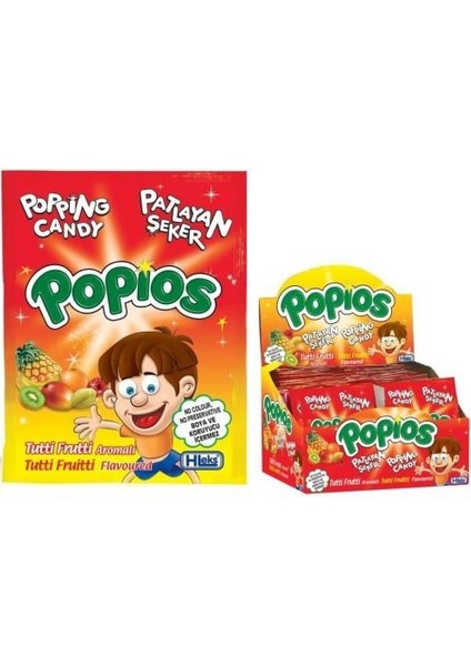Patlayan Şeker Popios Tutti Frutti 4 gr 480'li fiyatları