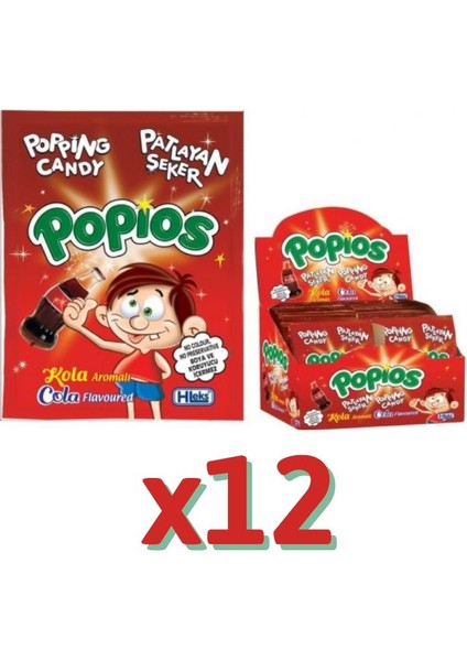 Patlayan Şeker Popios Kolalı 4 gr 480'li