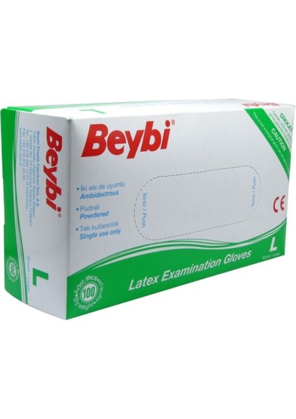 Temizlik Eldiveni Latex Pudralı Large 100'lü