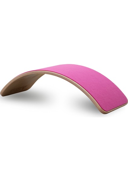 Wavy Board Natürel Ahşap Pembe Renk Keçeli Denge Tahtası (Pürüzsüz Yüzey) fiyatları