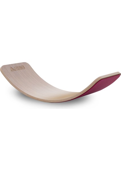 Wavy Board Bambu Laminant Yüzey Pembe Renk Keçeli Denge Tahtası