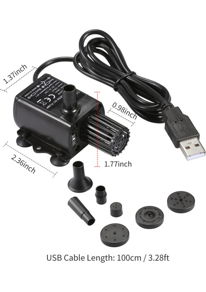 Memeleri ile USB Fırçasız Su Pompası (Yurt Dışından)