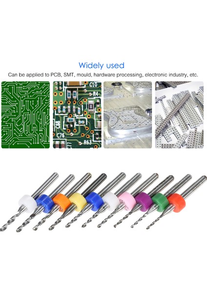 10'Lu Tungsten Karbür Mikro Matkap Uçları Pcb Devre (Yurt Dışından)