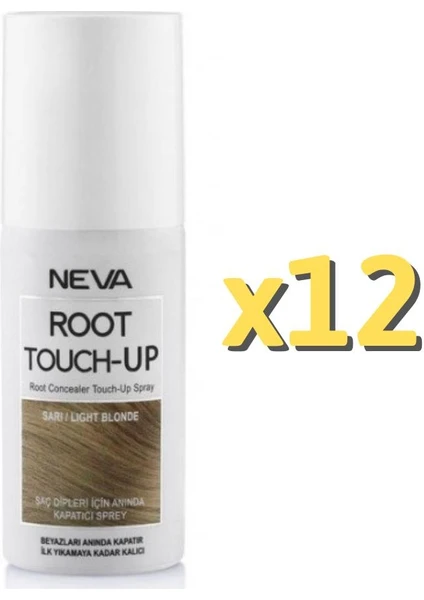 Root Touch-Up Saç Dibini Anında Kapatan Sprey 75 ml Sarı 12'li