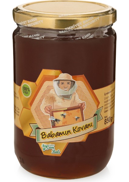 Babamın Kovanı Kozak Yaylası Süzme Çam Balı 850gr (Ham Bal)