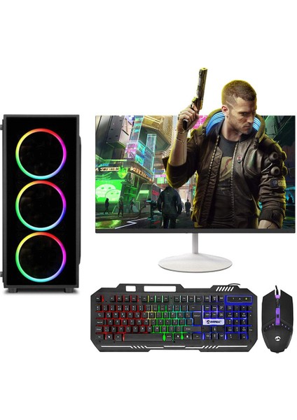 X85 İ5-3470 16GB 500GB HDD 4GB RX550 24" Oyun Pc