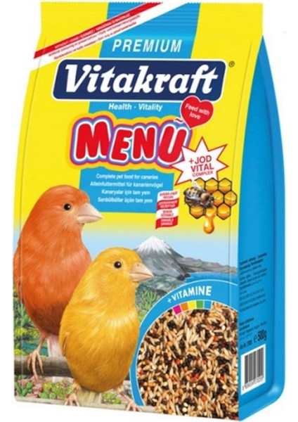 Menü Premium Kanarya Yemi 500 gr