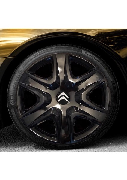 citroen Berlingo 16'' Inç Piano Black Renk 4lü Set Jant Kapağı Çelik Jant Görünümlü fiyatları