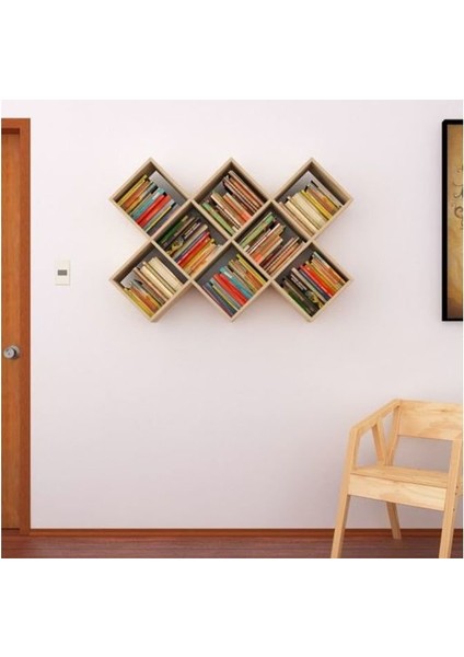 Talya Kitaplık Duvar Rafı