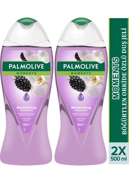 Moments Duş Jeli Böğürtlen Orkide 500 ml x 2 Adet