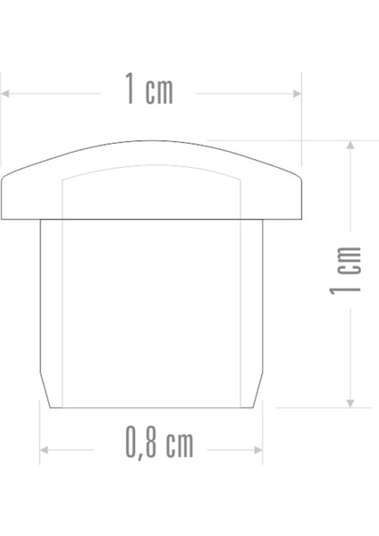 Profil Tapası Krem 50'li