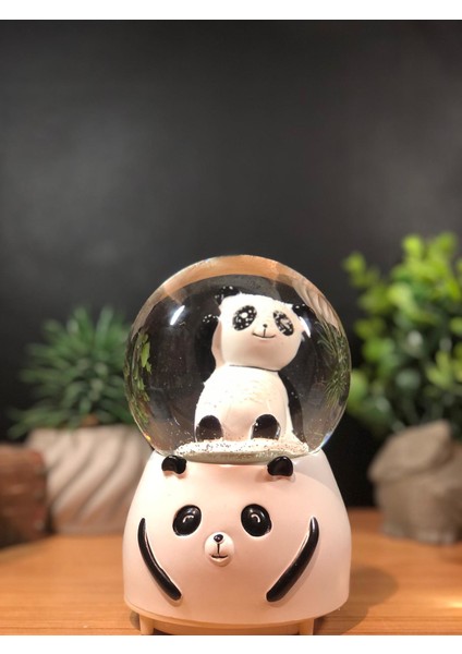 Çiko Toys Panda Temalı Işıklı Müzikli Kar Püskürtmeli Büyük Boy Pilli Kar Küresi indirimleri