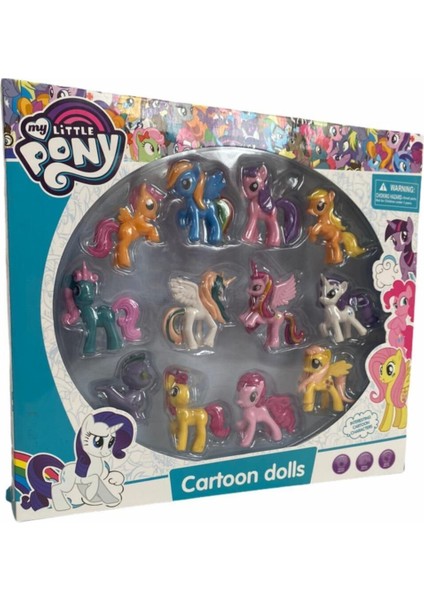 12 Figür Koleksiyon Oyuncak At My Little Pony Arkadaşları