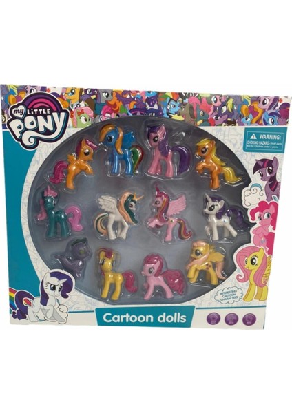 12 Figür Koleksiyon Oyuncak At My Little Pony Arkadaşları