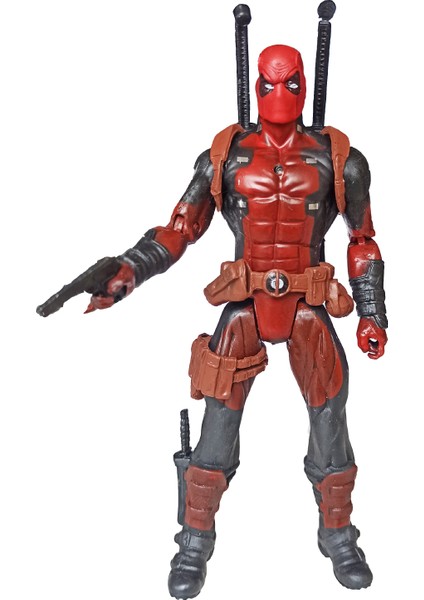 PopŞeker Deadpool Figürü Işıklı Aksesuar Silahlarıyla 17 cm Oyuncak Deadpool Figürü