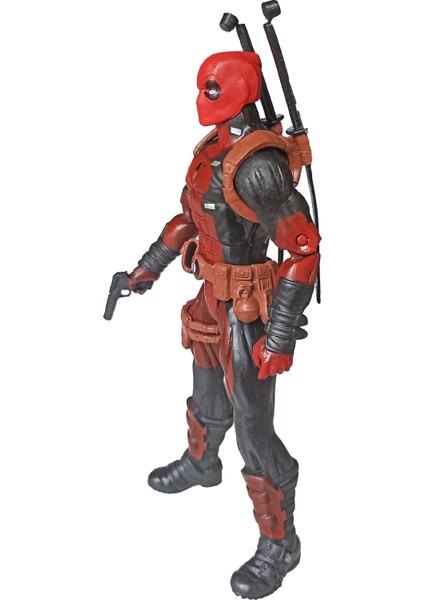 PopŞeker Deadpool Figürü Işıklı Aksesuar Silahlarıyla 17 cm Oyuncak Deadpool Figürü