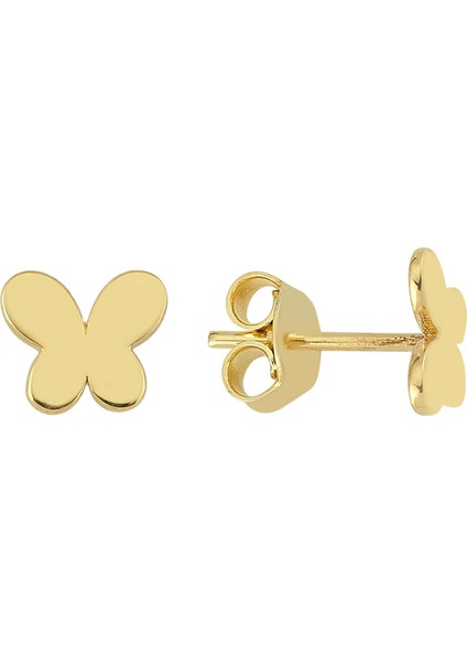 14 Ayar 0,90 Gram Taşsız Altın Mini Küpe
