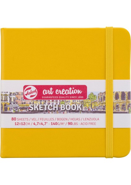 Tac Sketcbook Sarı 12 x 12 cm 140 gr