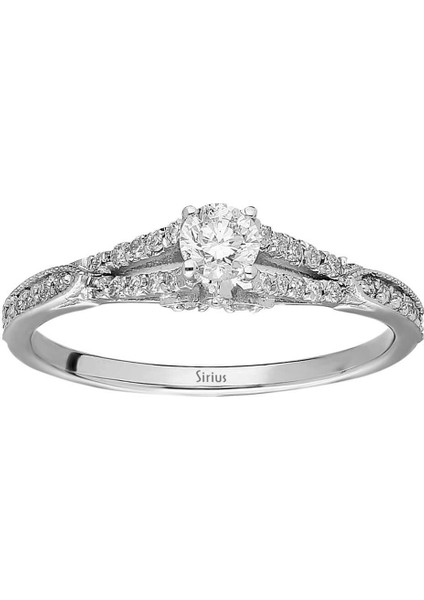 F Renk Toplam 0,43 Karat Pırlanta Tektaş Yüzük 0417R0140