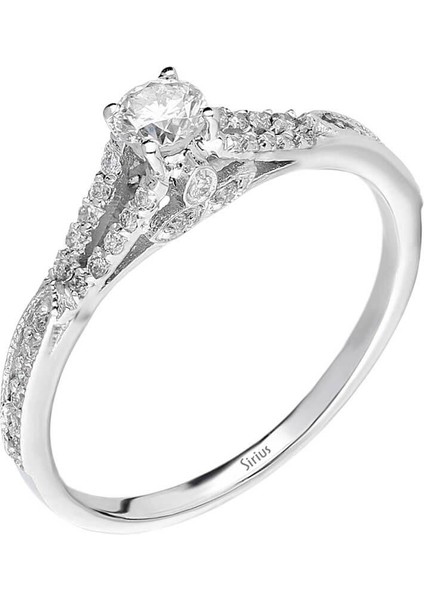 F Renk Toplam 0,43 Karat Pırlanta Tektaş Yüzük 0417R0140 fiyatları