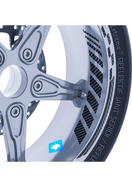 Karbon Fiber Dokulu Moto Gp Iç Dış Jant Şeridi Takım Sticker fiyatları