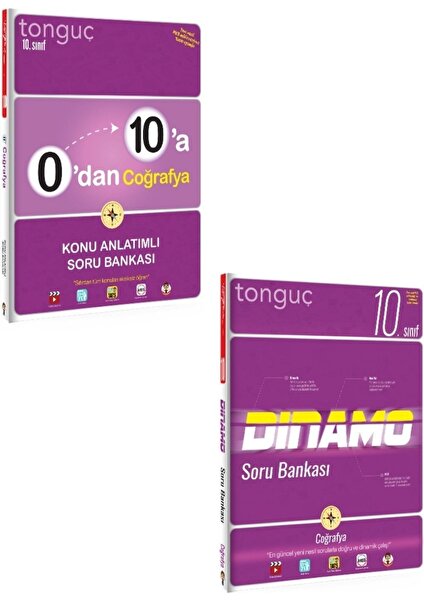 Tonguç Akademi Tonguç Yayınları 10. Sınıf Coğrafya Konu Anlatımlı Soru Bankası Seti