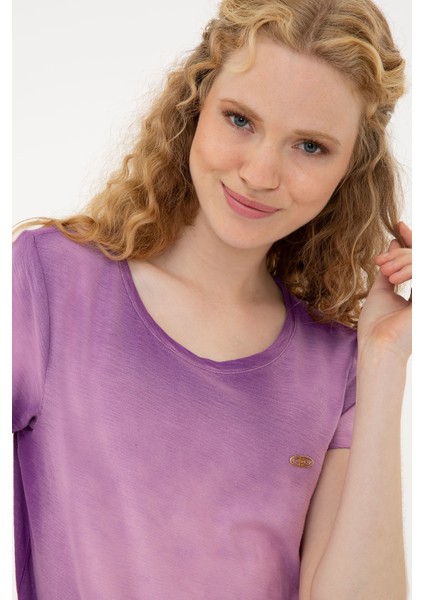 Kadın Menekşe T-Shirt 50234672-VR037 fiyatları