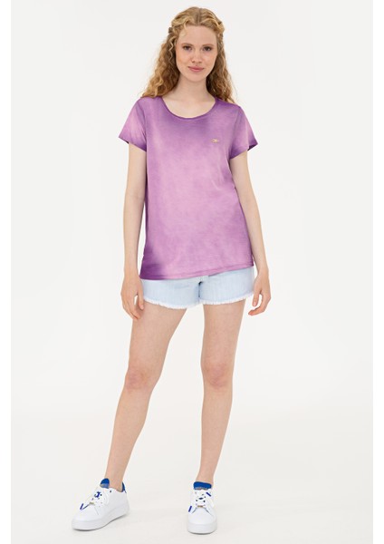 Kadın Menekşe T-Shirt 50234672-VR037 fırsatları