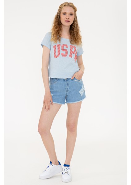 Kadın Açık Mavi T-Shirt indirimleri