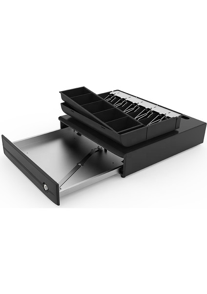 Yeni Metal Büyük Boy Para Çekmecesi 5 Kağıt Göz 8 Bozuk Para