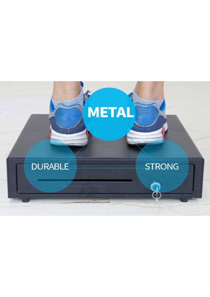 Yeni Metal Büyük Boy Para Çekmecesi 5 Kağıt Göz 8 Bozuk Para fırsatları