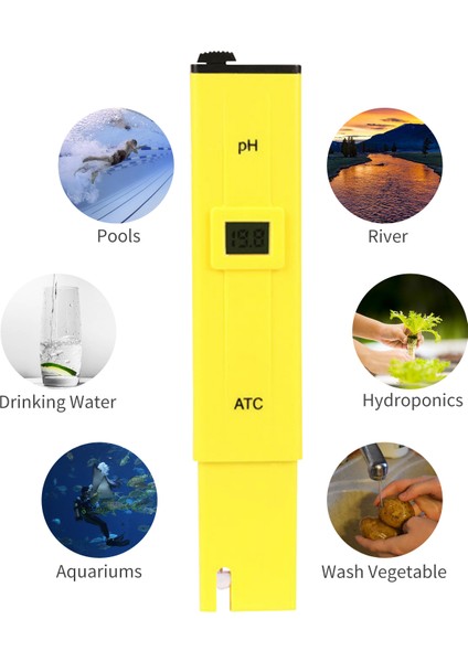 Dijital Ph Metre LCD Ekran Dijital Su Ph Tester Metre (Yurt Dışından)