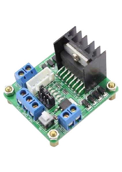 L298N Çift Motor Sürücü Kartı - Dual Motor Driver (Yeşil Pcb)