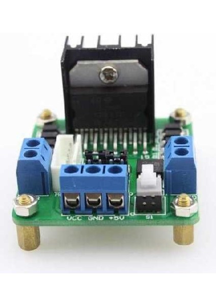 L298N Çift Motor Sürücü Kartı - Dual Motor Driver (Yeşil Pcb)
