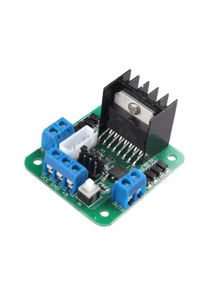 L298N Çift Motor Sürücü Kartı - Dual Motor Driver (Yeşil Pcb)