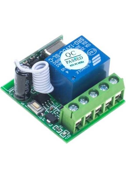 1 Kanal 433 Mhz Kablosuz Rf Alıcılı Röle Kartı