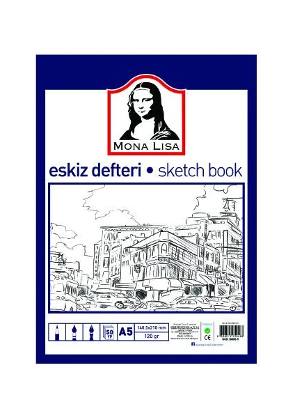 Mona Lisa  Eskiz Defteri Sketch Book A5