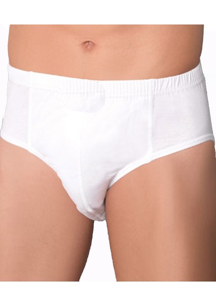 E009 6 Adet %100 Pamuk Erkek Klasik Slip Külot