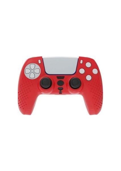 Kırmızı Playstation 5 Ps5 Kol Kılıfı Dualshock 5 Kabartmalı Kılıf
