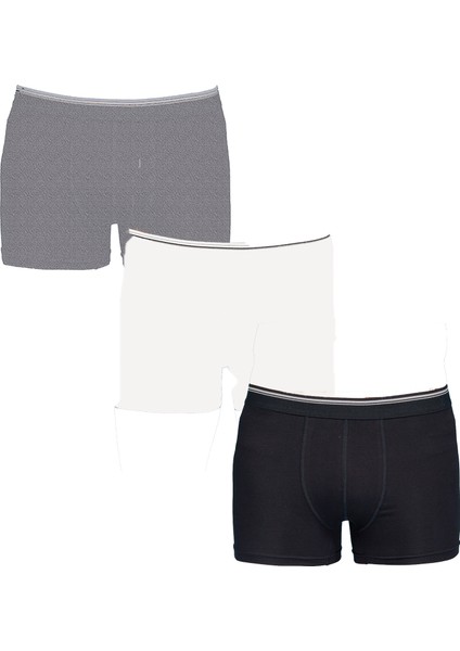 1097 Erkek Likralı Boxer 3 Lü Paket