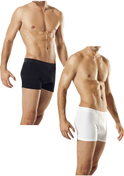 6 Adet Erkek Likralı Boxer - 128