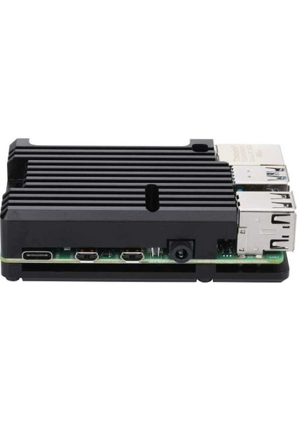 Raspberry Pi 4 Alüminyum Muhafaza Kutusu - Siyah