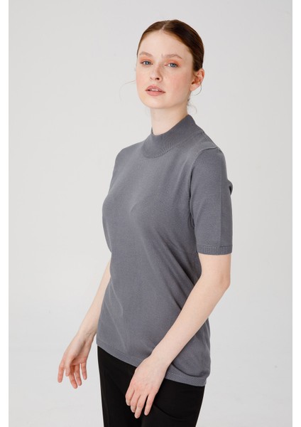 Kadın Yarım Balıkçı Bluz 02420345 Füme fiyatları