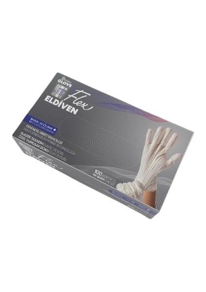 Beyaz Eldiven M 100'LÜ