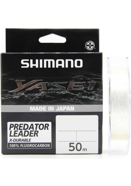 Yasei Predator X-Durable Fluorocarbon Olta Misinası 50MT