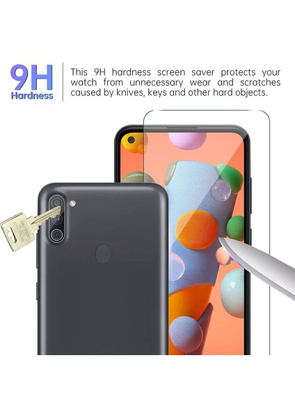 Samsung Galaxy A11 Cam Ekran Koruyucu Tam Kaplayan Mat Seramik Siyah fiyatları