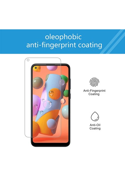 Samsung Galaxy A11 Cam Ekran Koruyucu Tam Kaplayan Mat Seramik Siyah modelleri